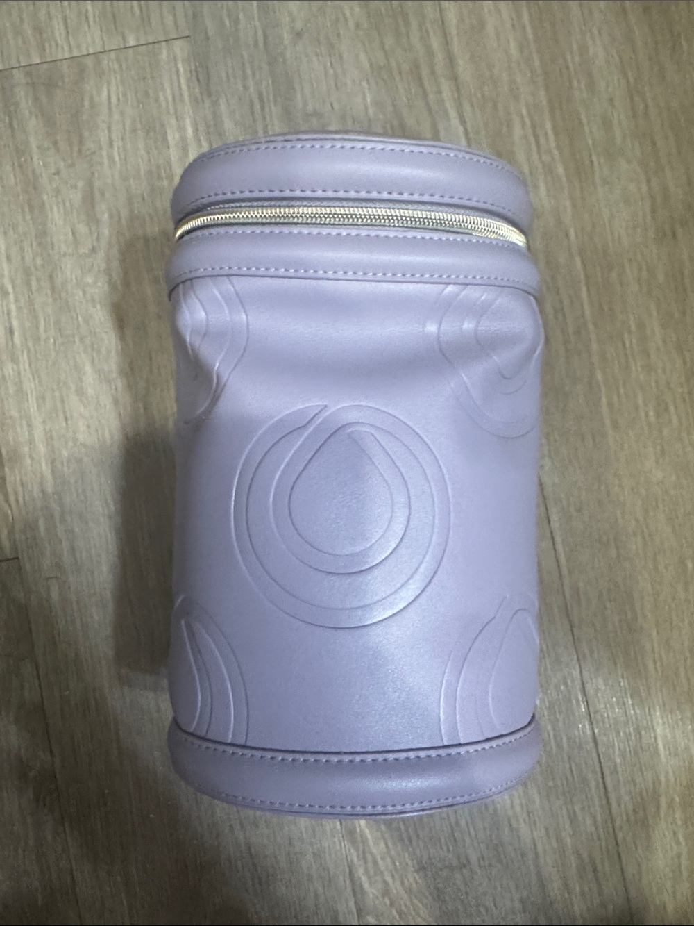 Monat Lavender Embossed Travel Cosmetic Case - plus 20+ samples
